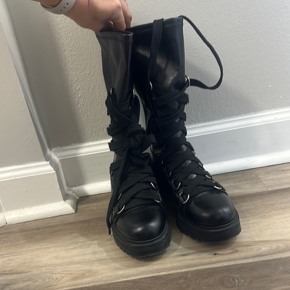 Dior Women's Black Leather Boots - Picture 2 of 3
